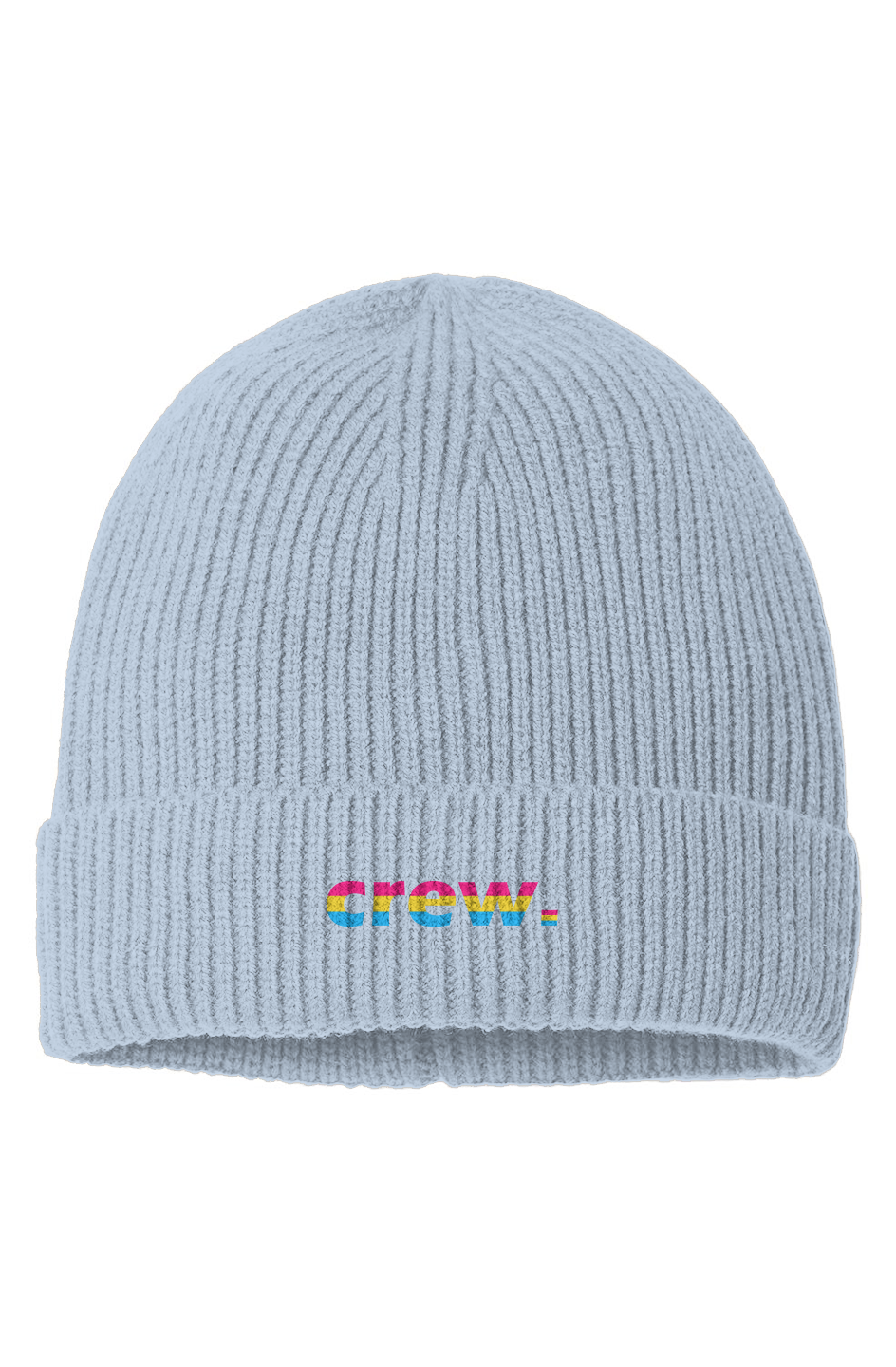 "crew." Pansexual Crewmembers Beanie - Powder Blue