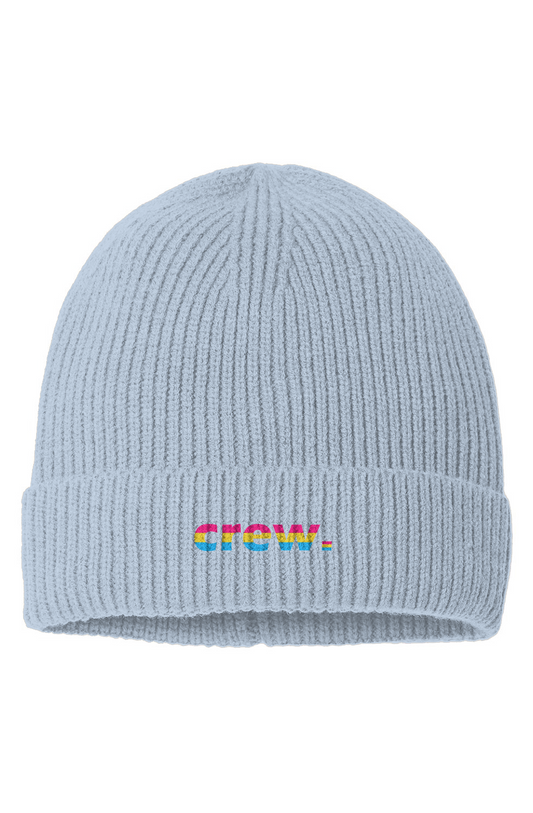 "crew." Pansexual Crewmembers Beanie - Powder Blue