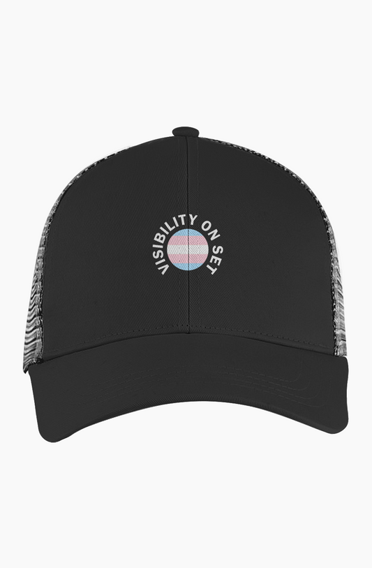 "Visibility On Set" Trans Crewmembers Trucker Hat