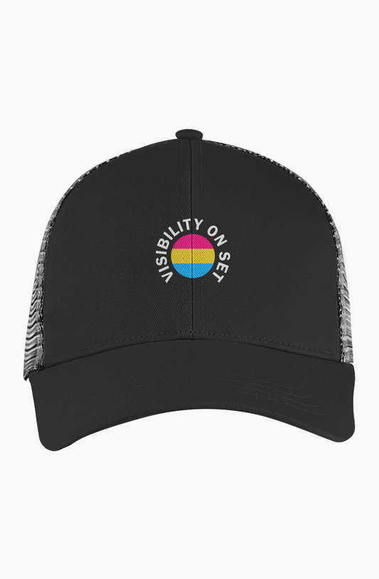 "Visibility On Set" Pansexual Crewmembers Trucker Hat