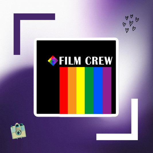 Retro LGBTQ+ Film Crew Sticker