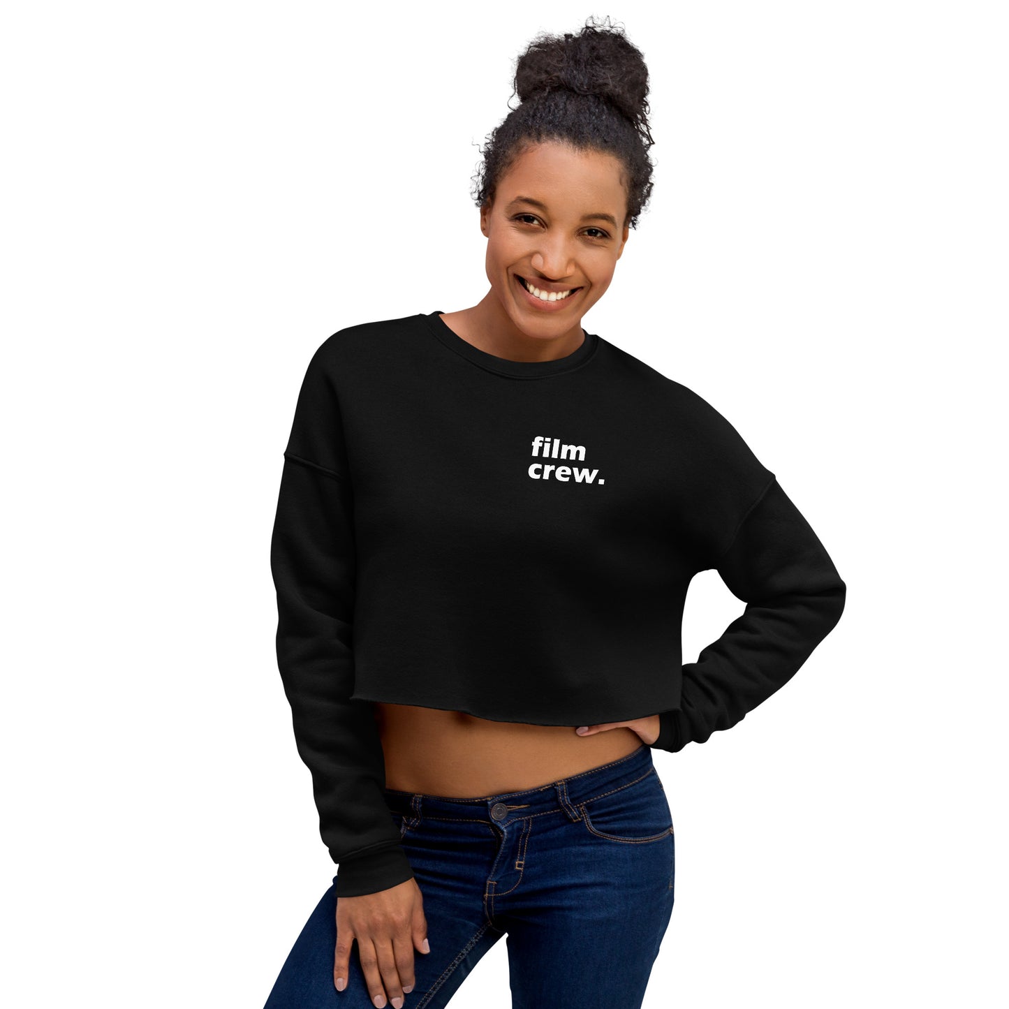 "film crew." Cropped Sweater