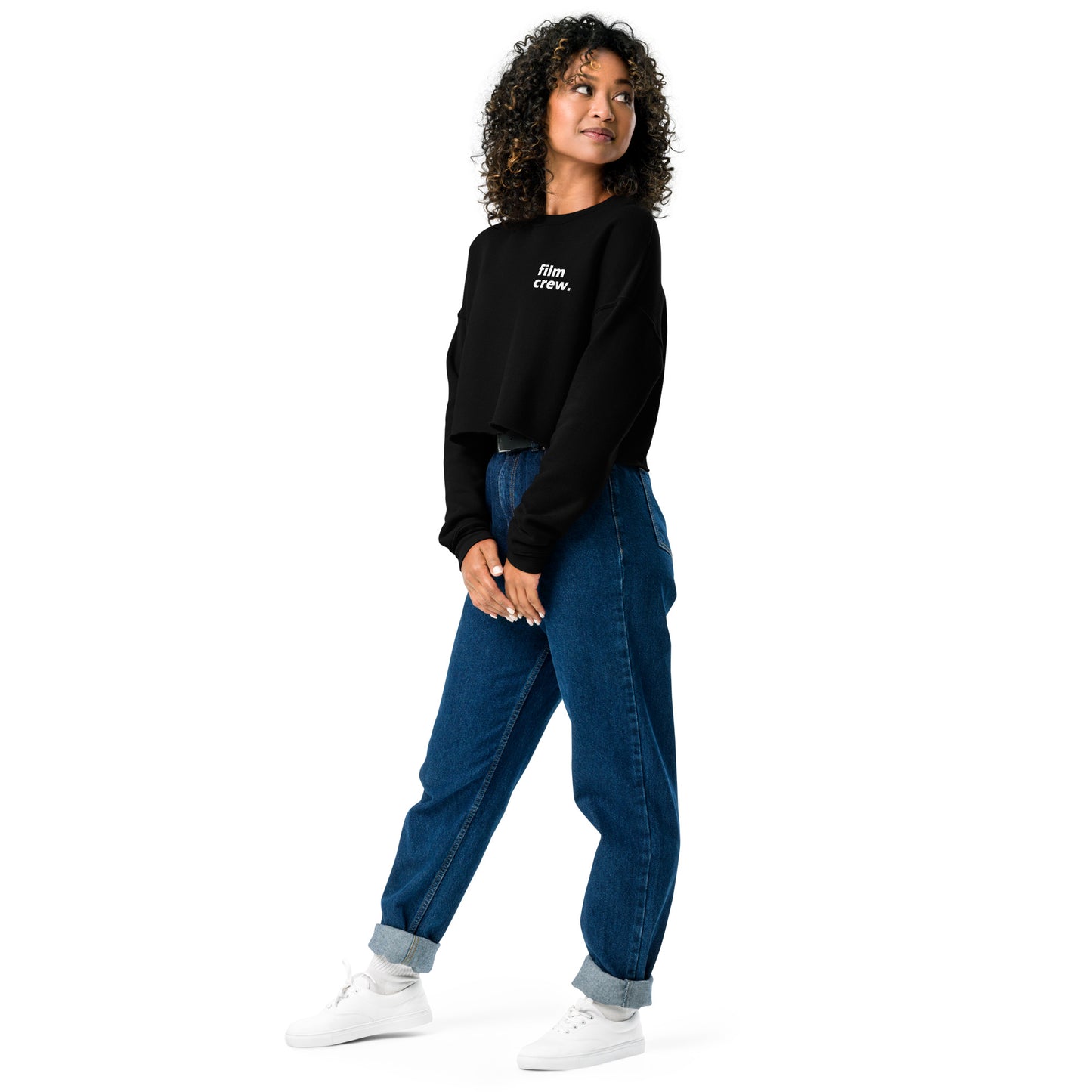 "film crew." Cropped Sweater