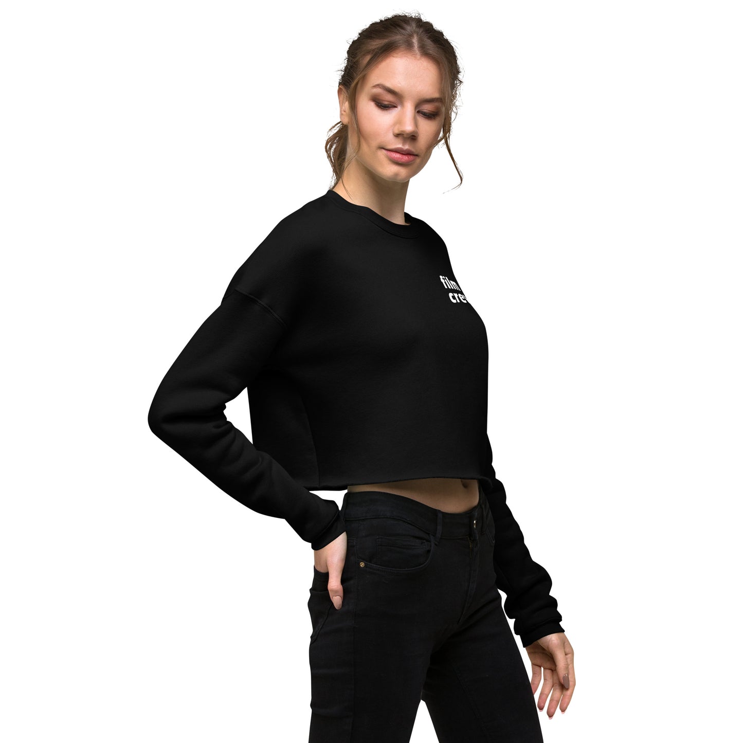 "film crew." Cropped Sweater
